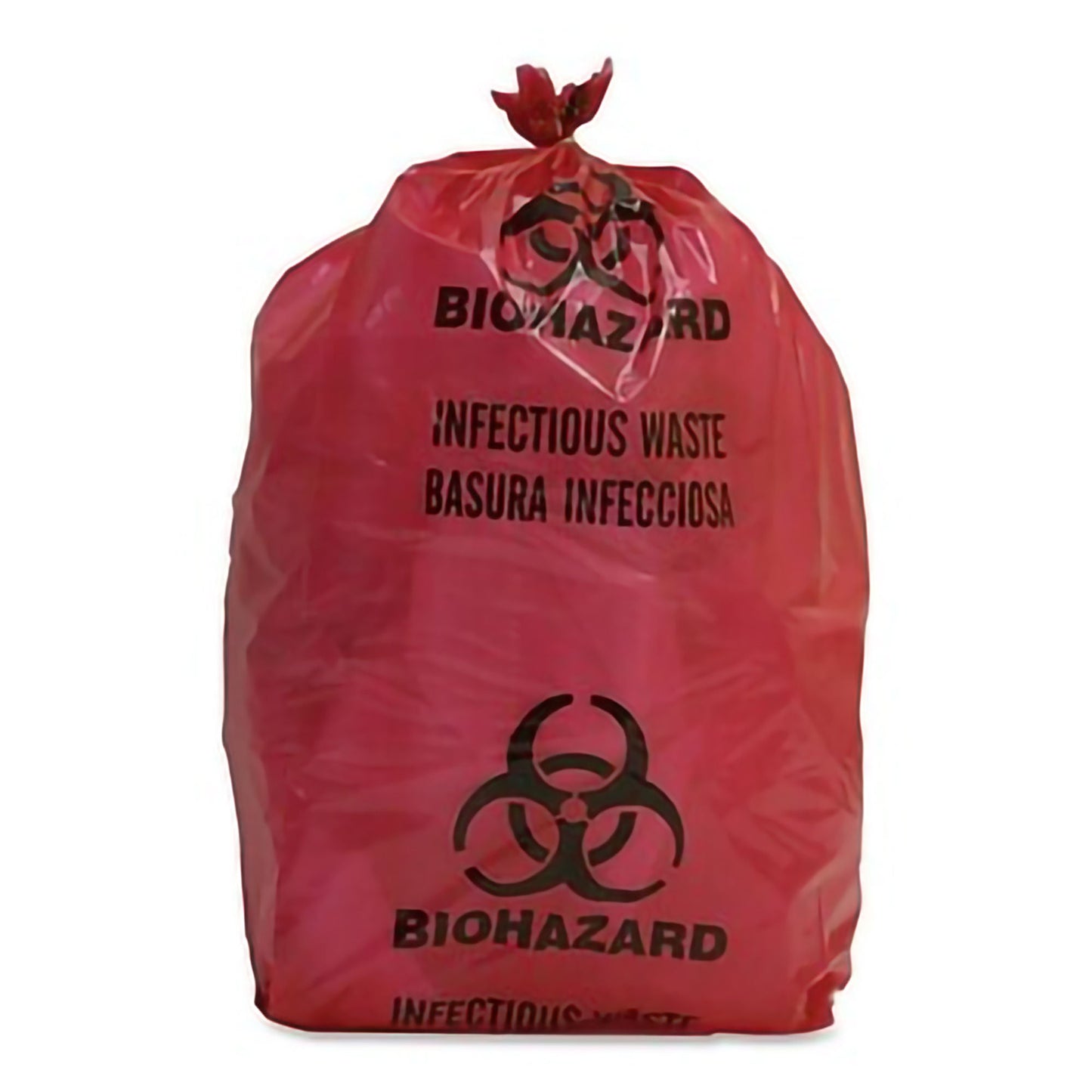 Biohazard Waste Bag Biohazard Symbol / Infectious Waste 5 gal. Red 15-3/ -5/8 Inch