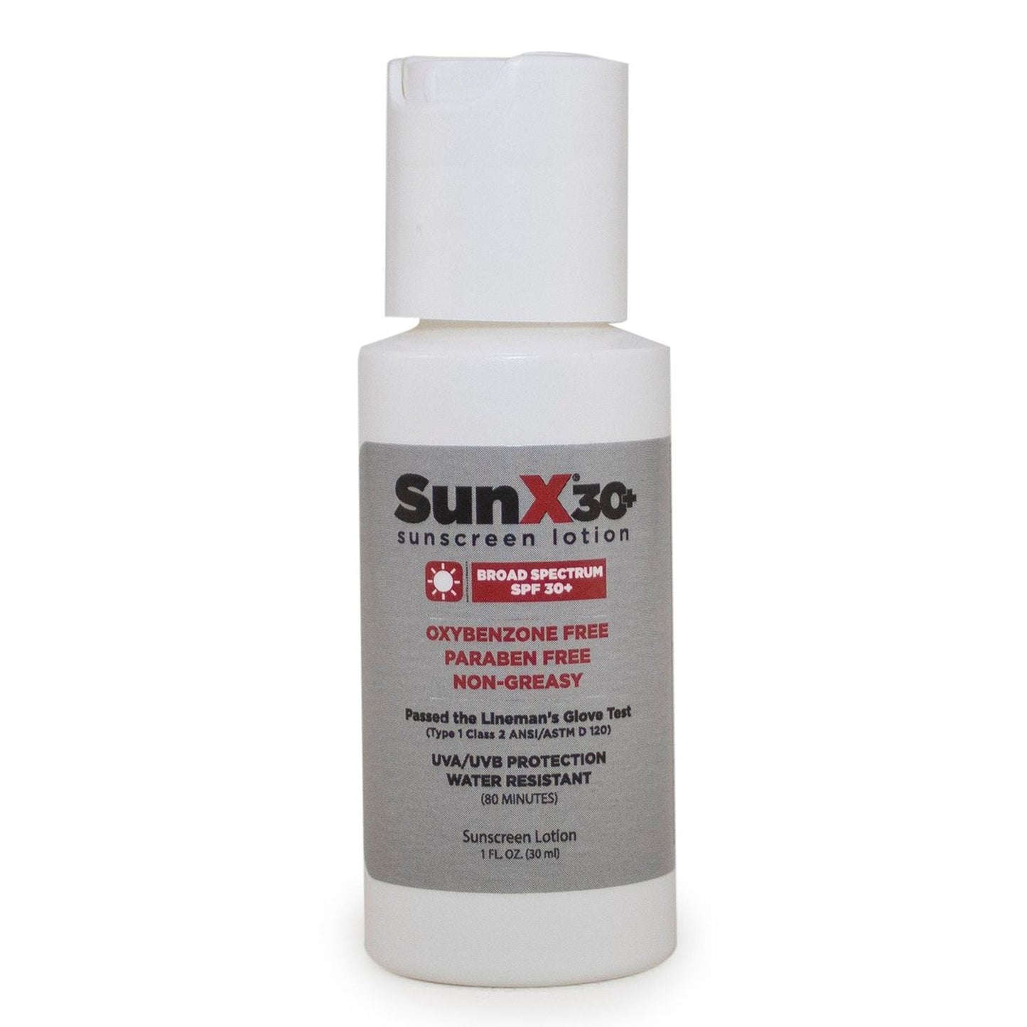 SunX Sunscreen SPF 30 Lotion Flip Top Bottle