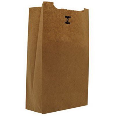 Duro Grocery Bag Brown Kraft Recycled Paper #3