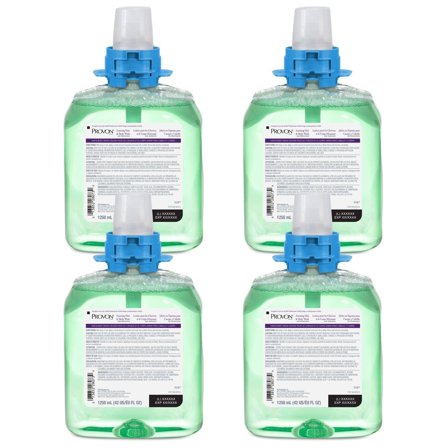 Provon® Foaming Hair and Body Wash with Moisturizers, Dispenser Refill