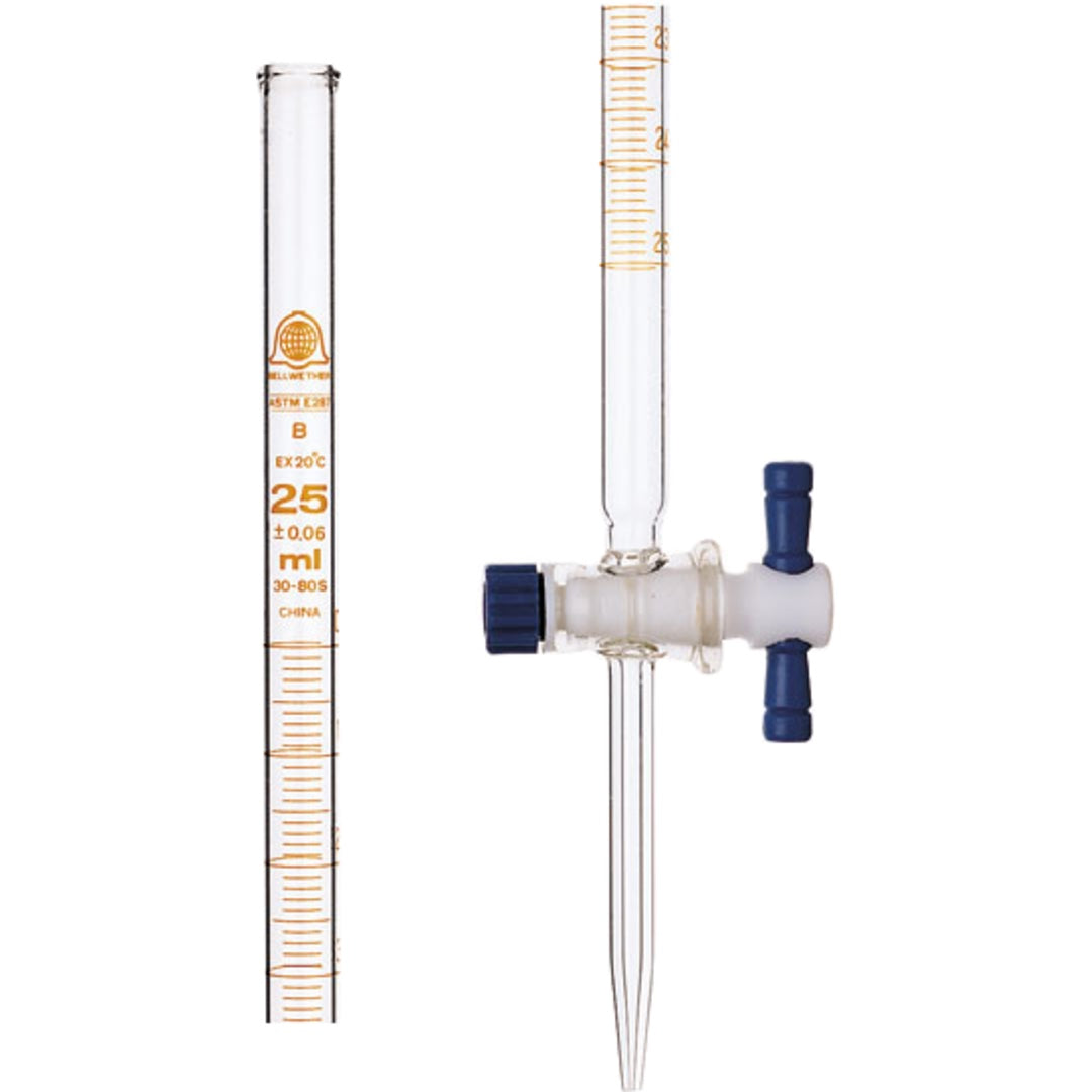 Buret Glass Class A with PTFE Stopcock