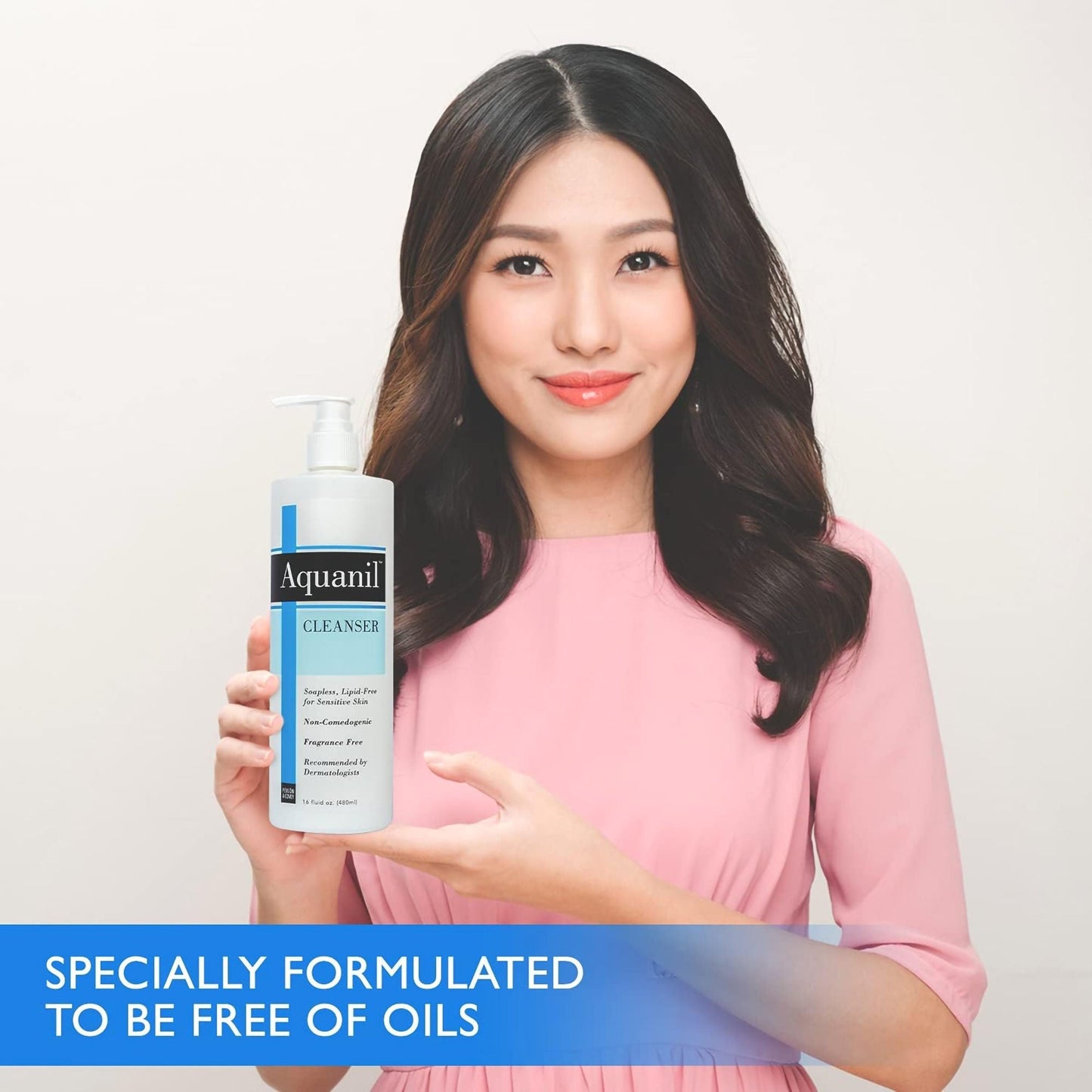 Aquanil Facial Cleanser Liquid Pump Bottle Unscented
