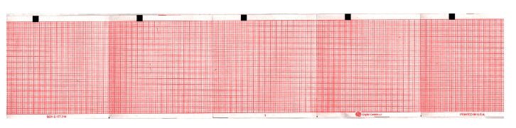 Schiller Recording Chart Paper Z-Fold Red Grid