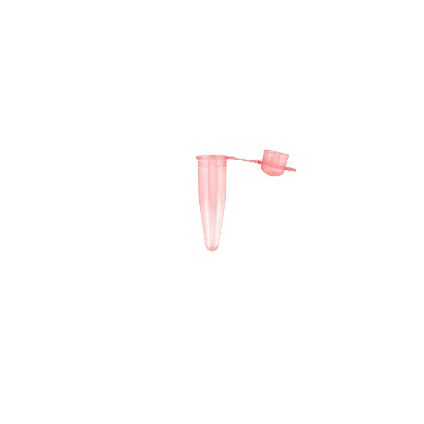Caplugs® Evergreen 2143468R80E1 0.2mL PCR Tubes Hinged Cap Thin-Wall Red Polypropylene Copolymer (PPC) 1000/Bag MADE IN USA