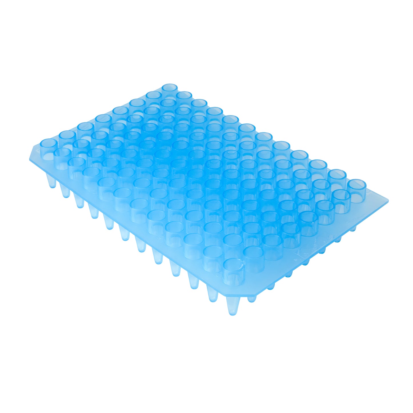 Caplugs® Evergreen 2143496B80E1 0.2mL PCR 96-Well Reaction Plate Blue Polypropylene Copolymer (PPC) 10/Box MADE IN USA