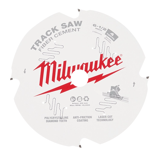 Milwaukee 6-1/2” 4T Fiber Cement Track Saw Blade 48-40-0670