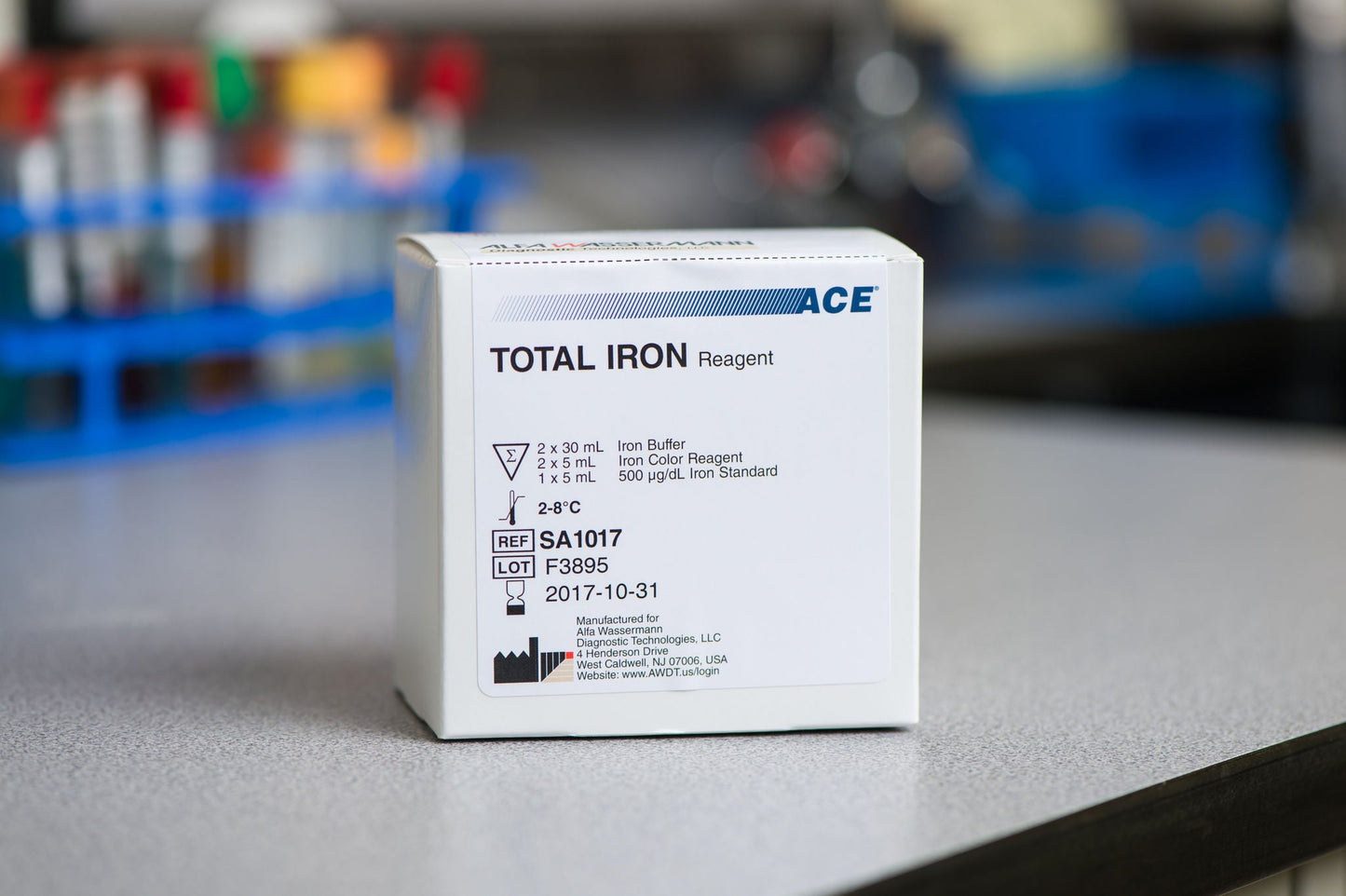 ACE General Chemistry Reagent Iron For ACE and ACE Alera Analyzers 240 Tests