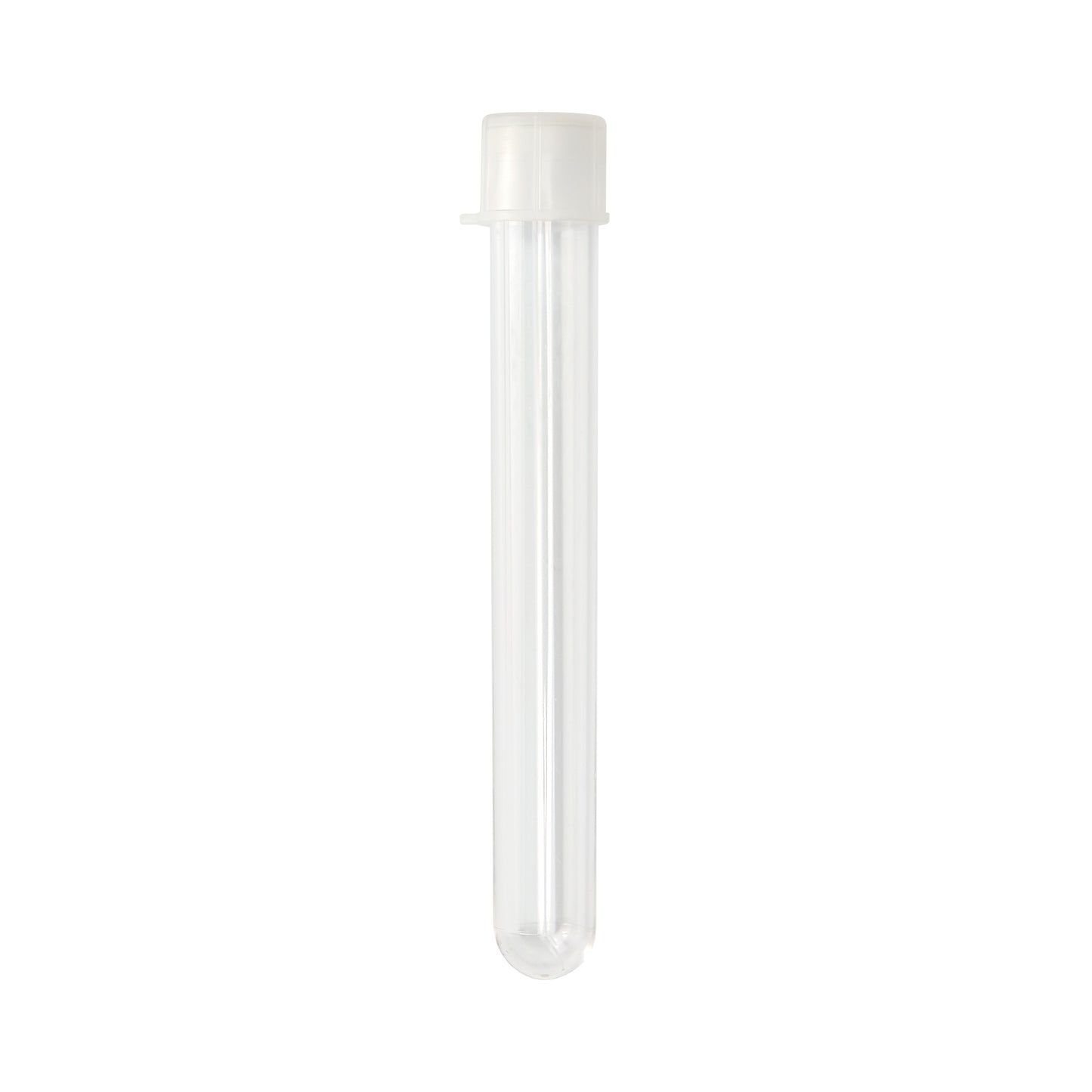 Caplugs Evergreen 222-2061-050 8.0 mL Round Bottom Test Tube 13 × 100 mm Sterile PS Natural 25/Bag Unassembled MADE IN USA