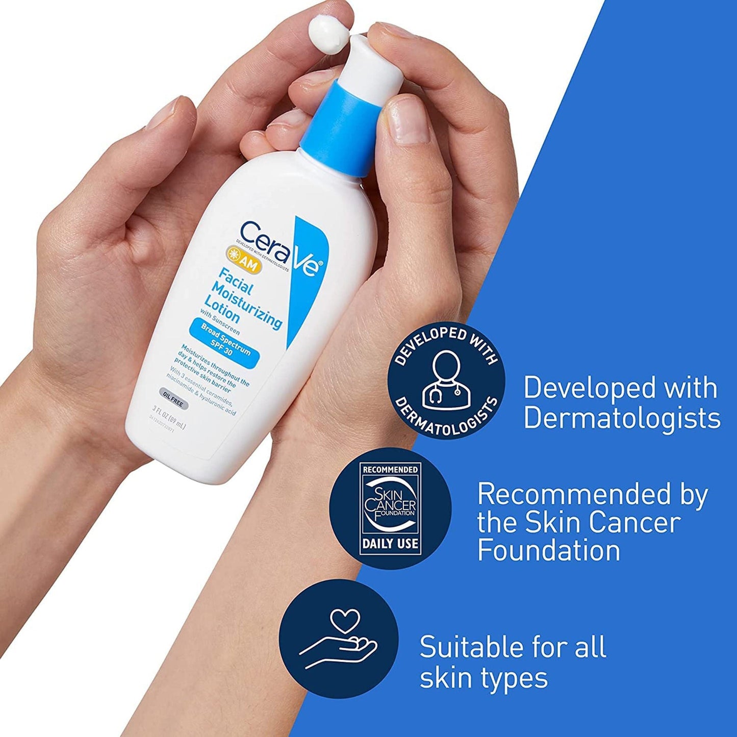 CeraVe® AM Facial Moisturizing Lotion with Sunscreen