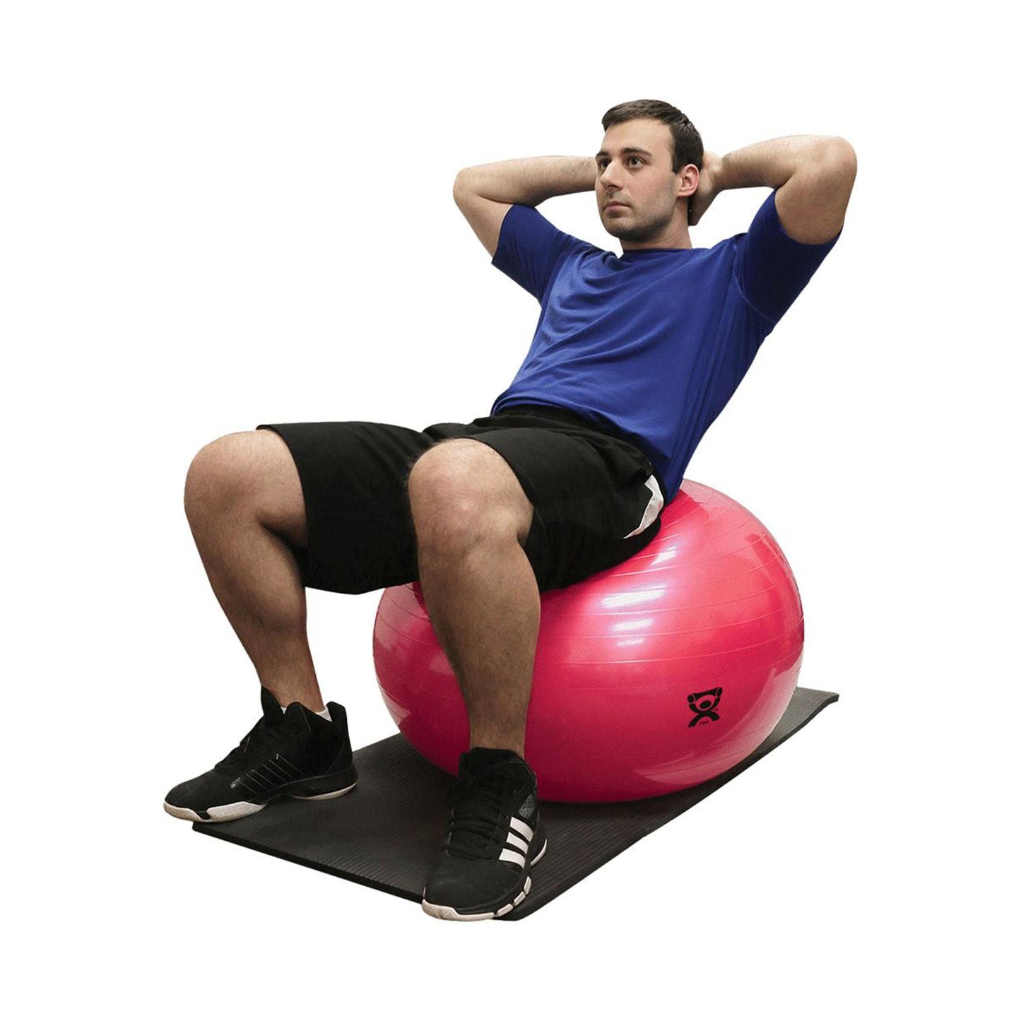 CanDo® Inflatable Exercise Ball, Red, 30 Inches