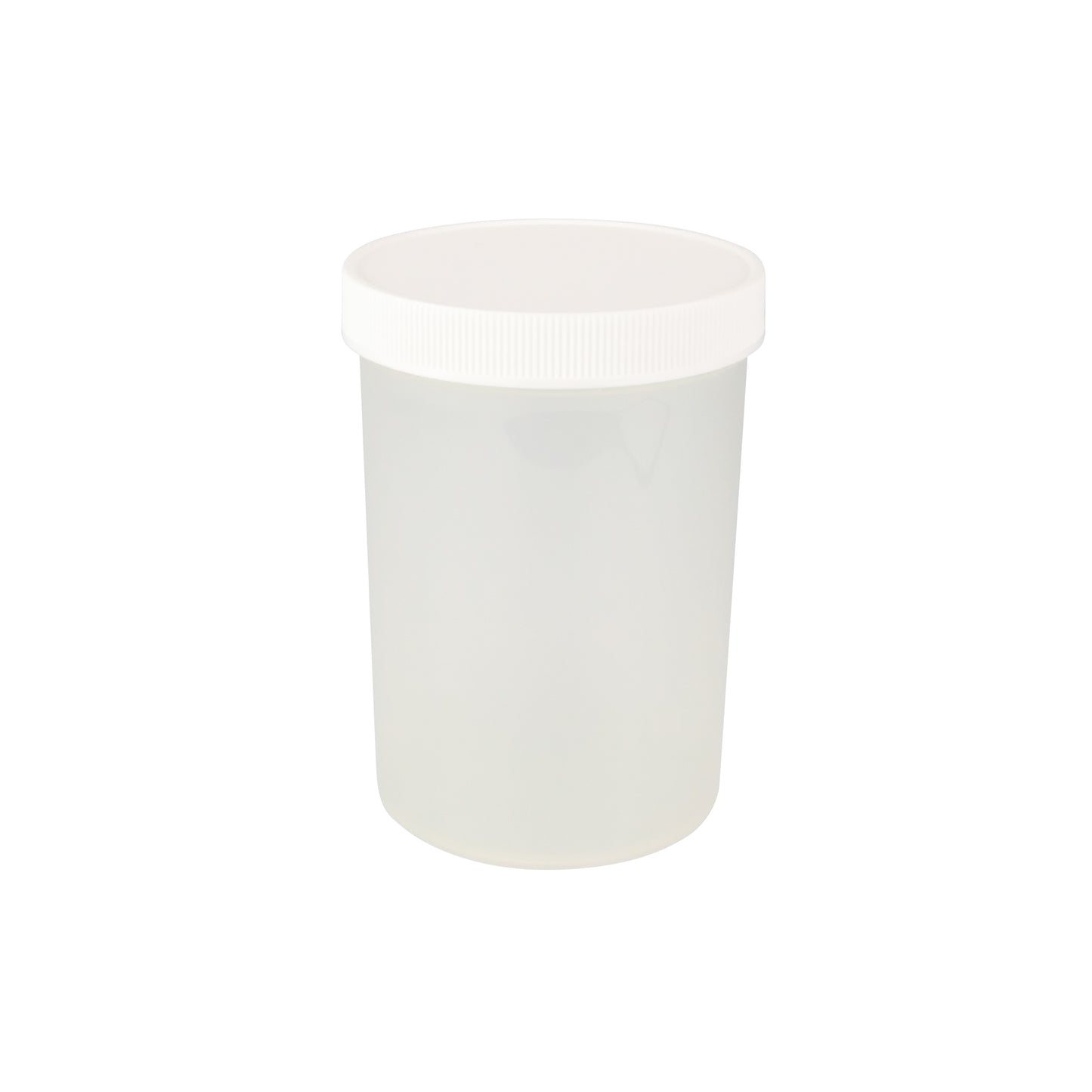 Caplugs® Evergreen 240-9500-W3L — 500 mL Wide-Mouth Specimen Containers with White Screw Caps, 90 x 125 mm, Non-St