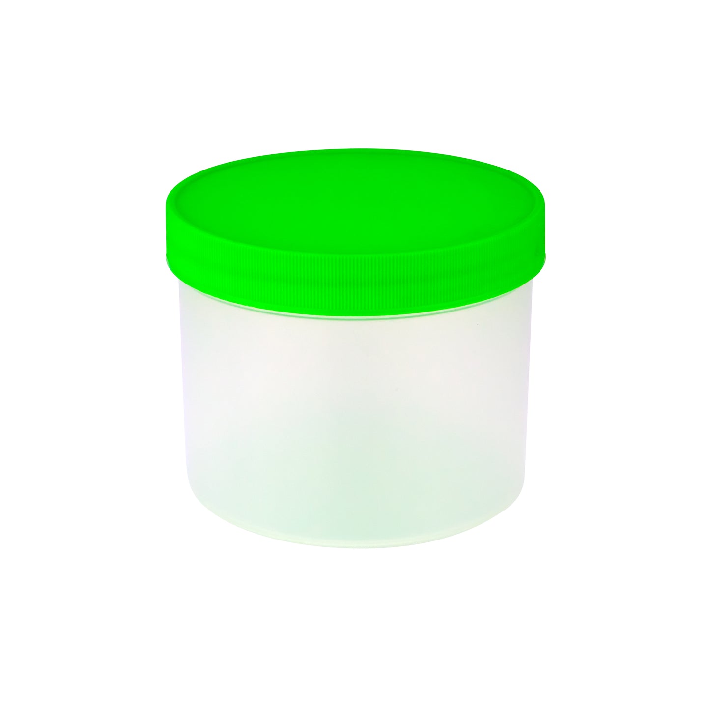 Caplugs® Evergreen 240-9250-G3L — 250 mL Wide-Mouth Specimen Containers with Green Screw Caps, 90 x 65 mm, Non-Ste