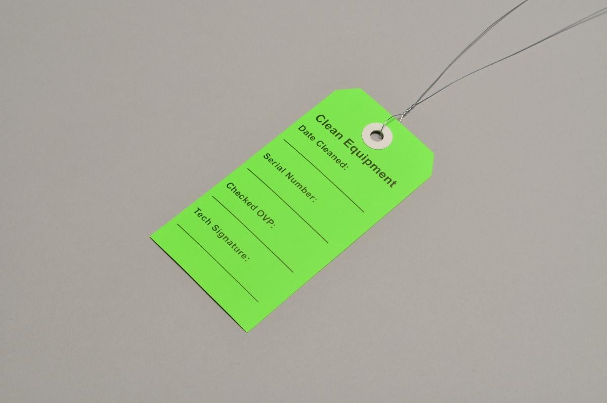 Elkay Plastics Equipment Tag