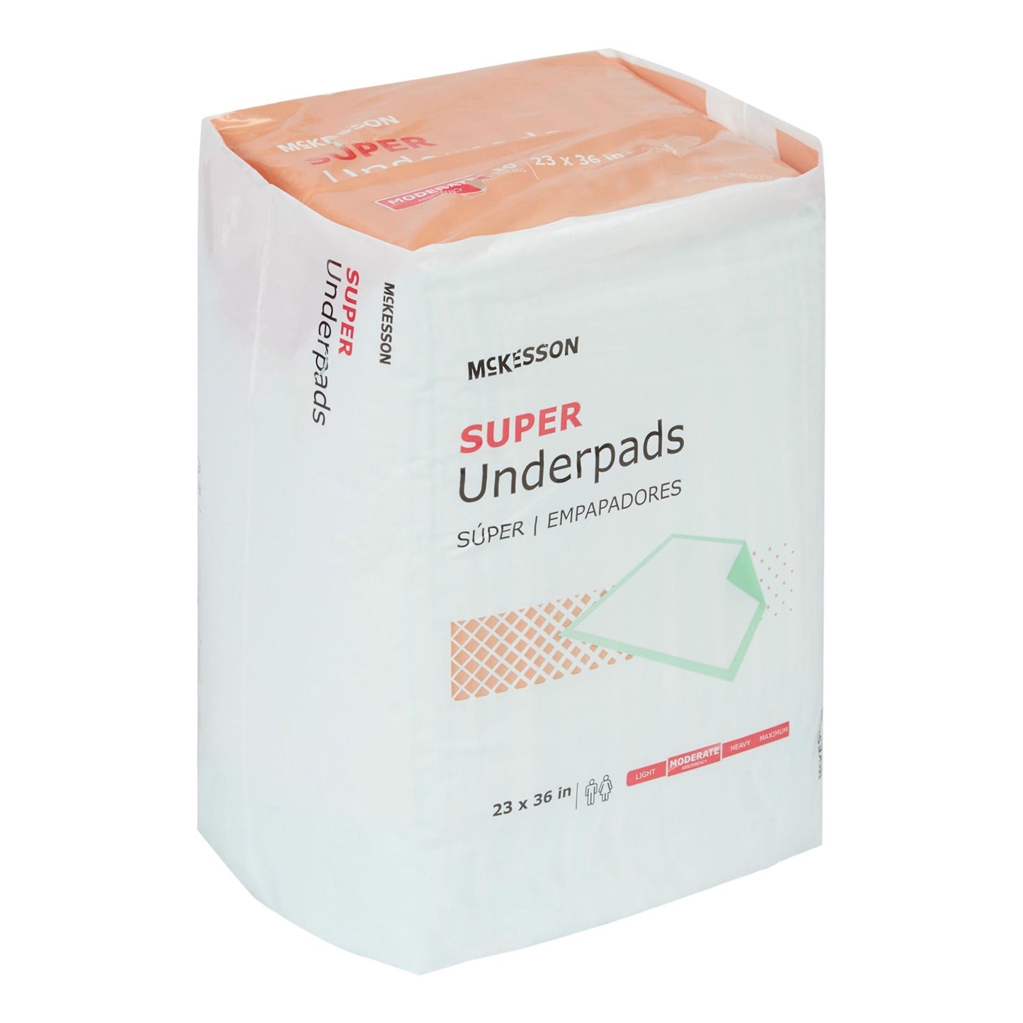 McKesson Super Moderate Absorbency Underpad, - 120 ct.