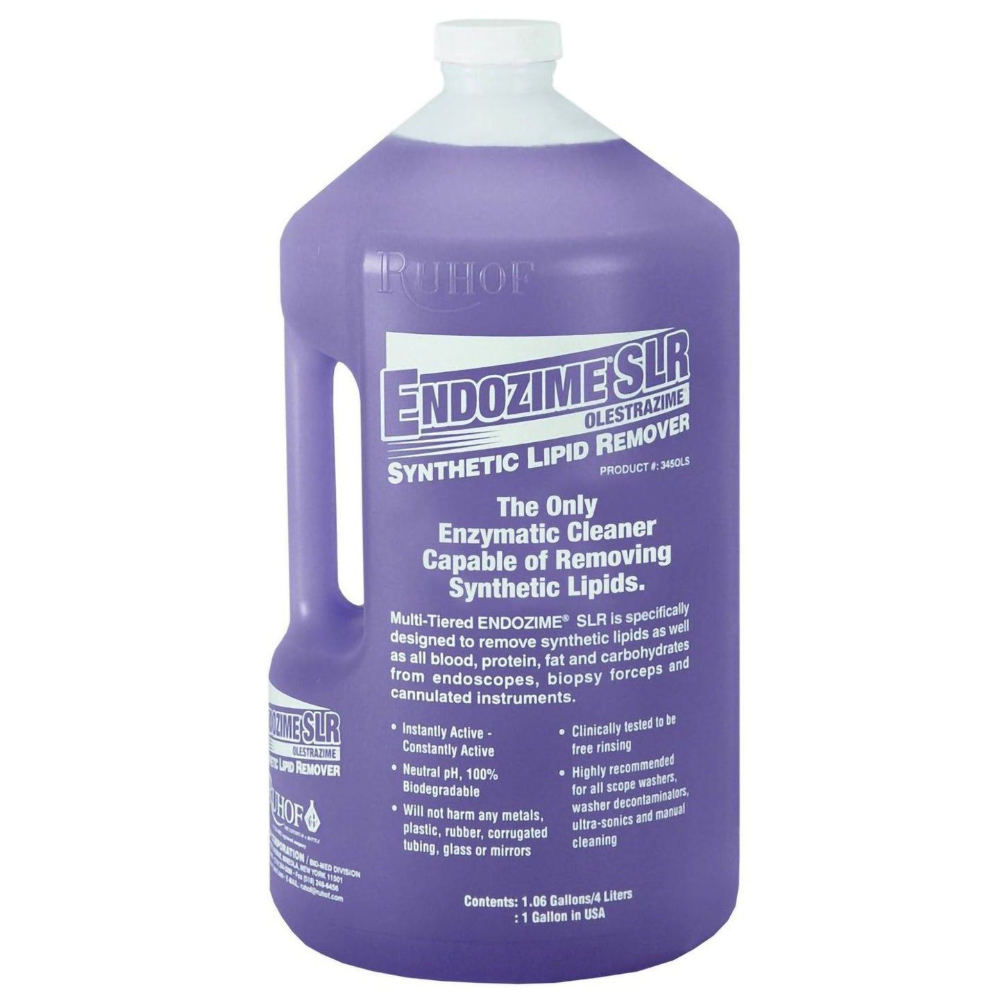 Endozime SLR Enzymatic Instrument Detergent Liquid Jug Tropical Scent