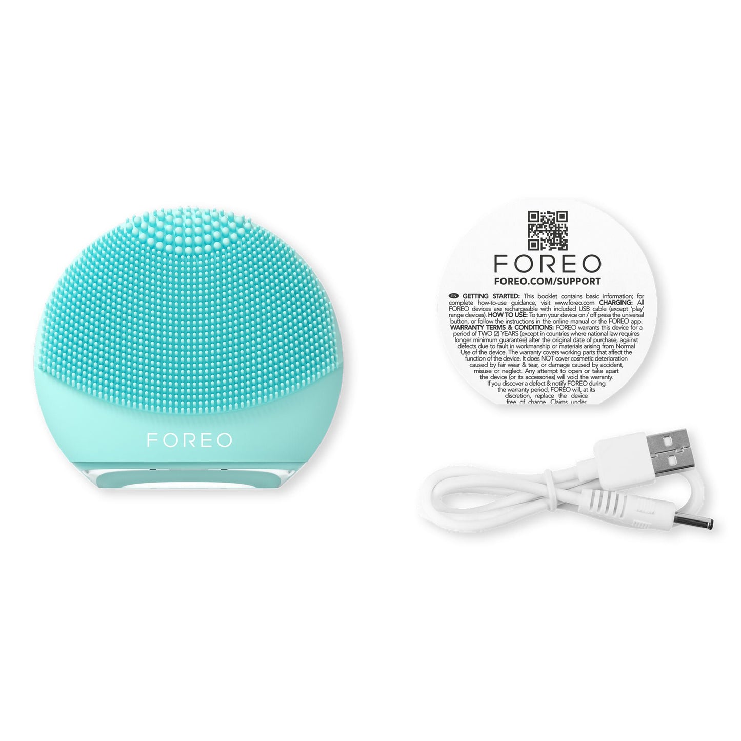 LUNA 4 Play Facial Cleansing Brush Silicone Mint For You
