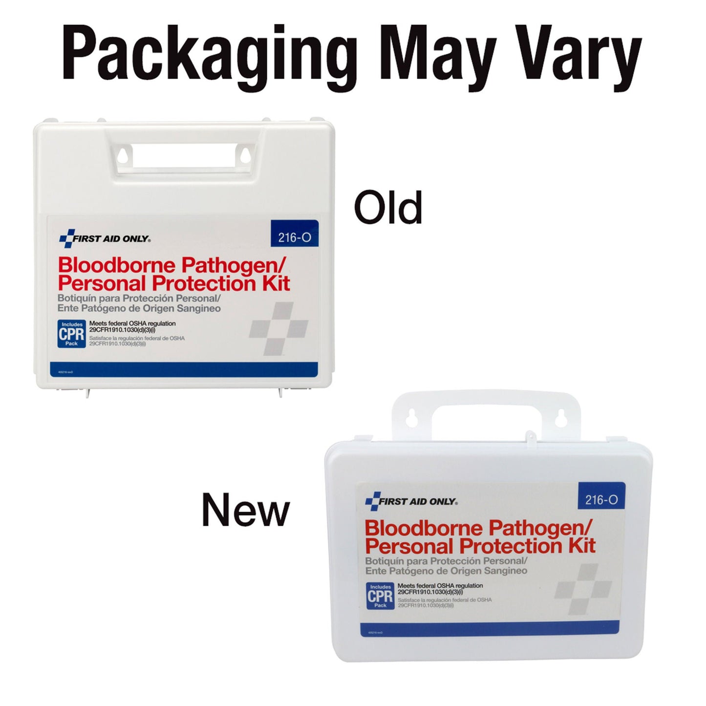 First Aid Only Bloodborne Pathogen Spill Clean Up / Personal Protection With CPR Pack Kit