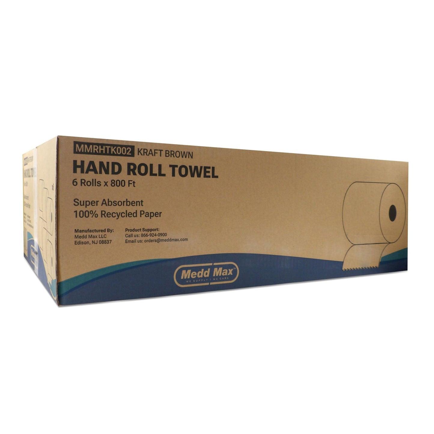 Medd Max Paper Towel Hardwound Roll 7-3/