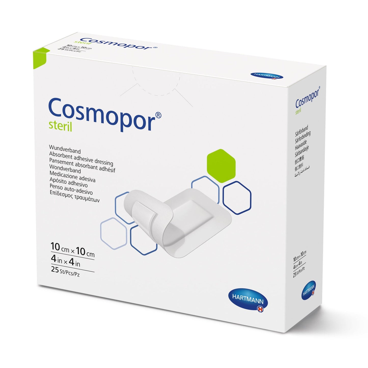 Cosmopor Steril Island Dressing Square Sterile Water Resistant Backing