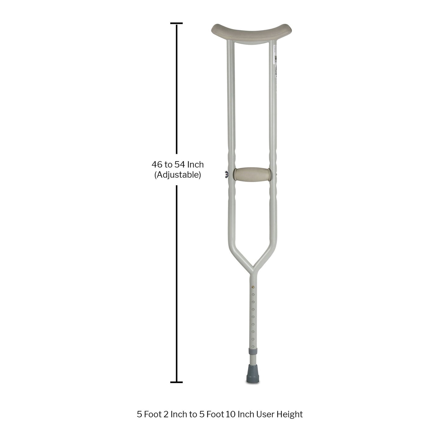 McKesson Underarm Crutches, 5'2" – 5'10"