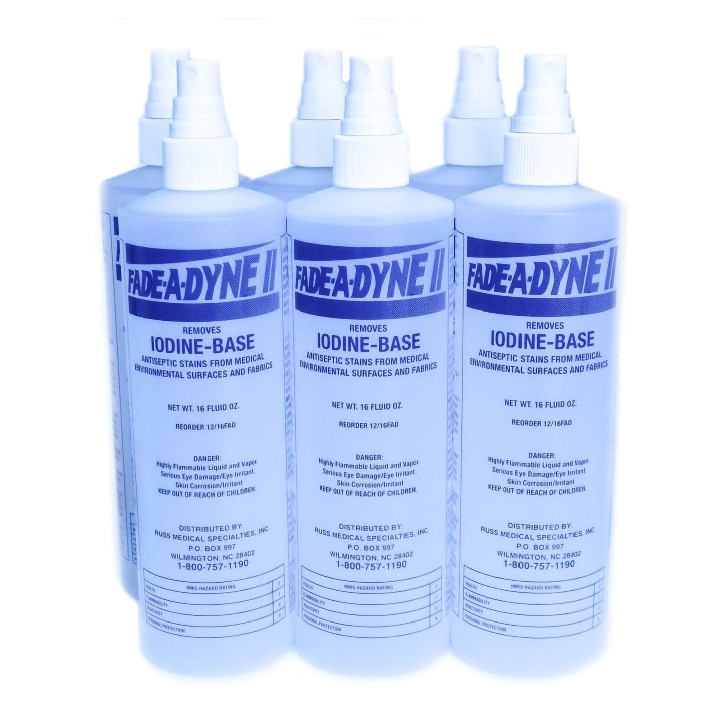 Fade-A-Dyne II® Iodine Stain Remover, - 6 Pack