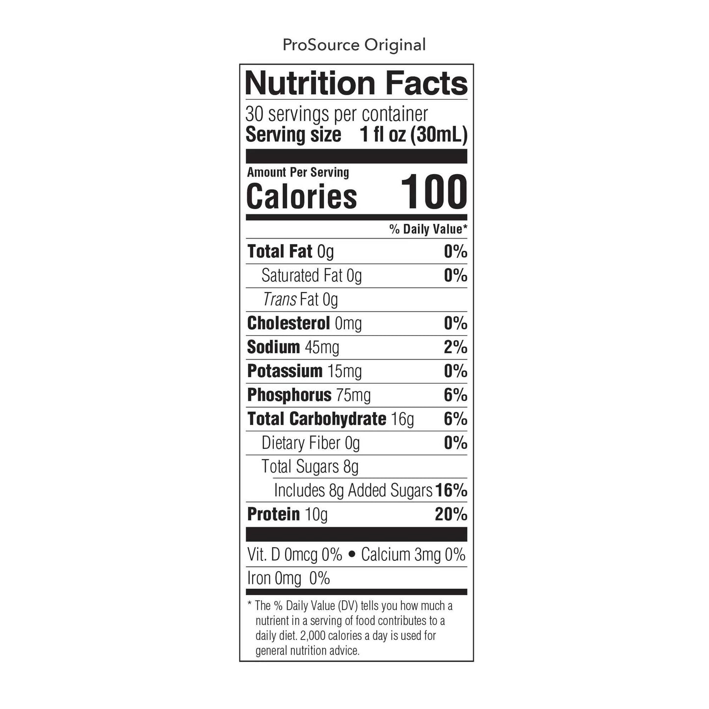 ProSource™ Collagen and Whey Protein Formula, Bottle
