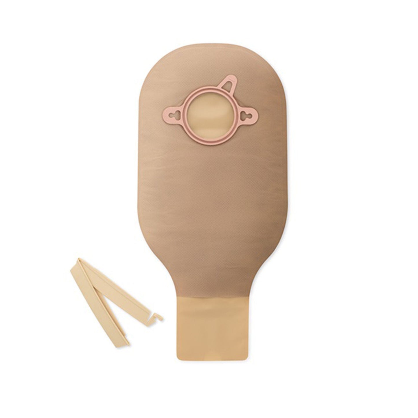 New Image™ 2-Piece Beige Ostomy Pouch, Pre-cut to Fit Stomas, Green Match