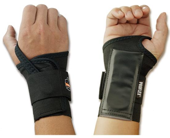 ProFlex 4000 Wrist Support Single Strap Elastane / Elastic / Polyester Left Hand Black