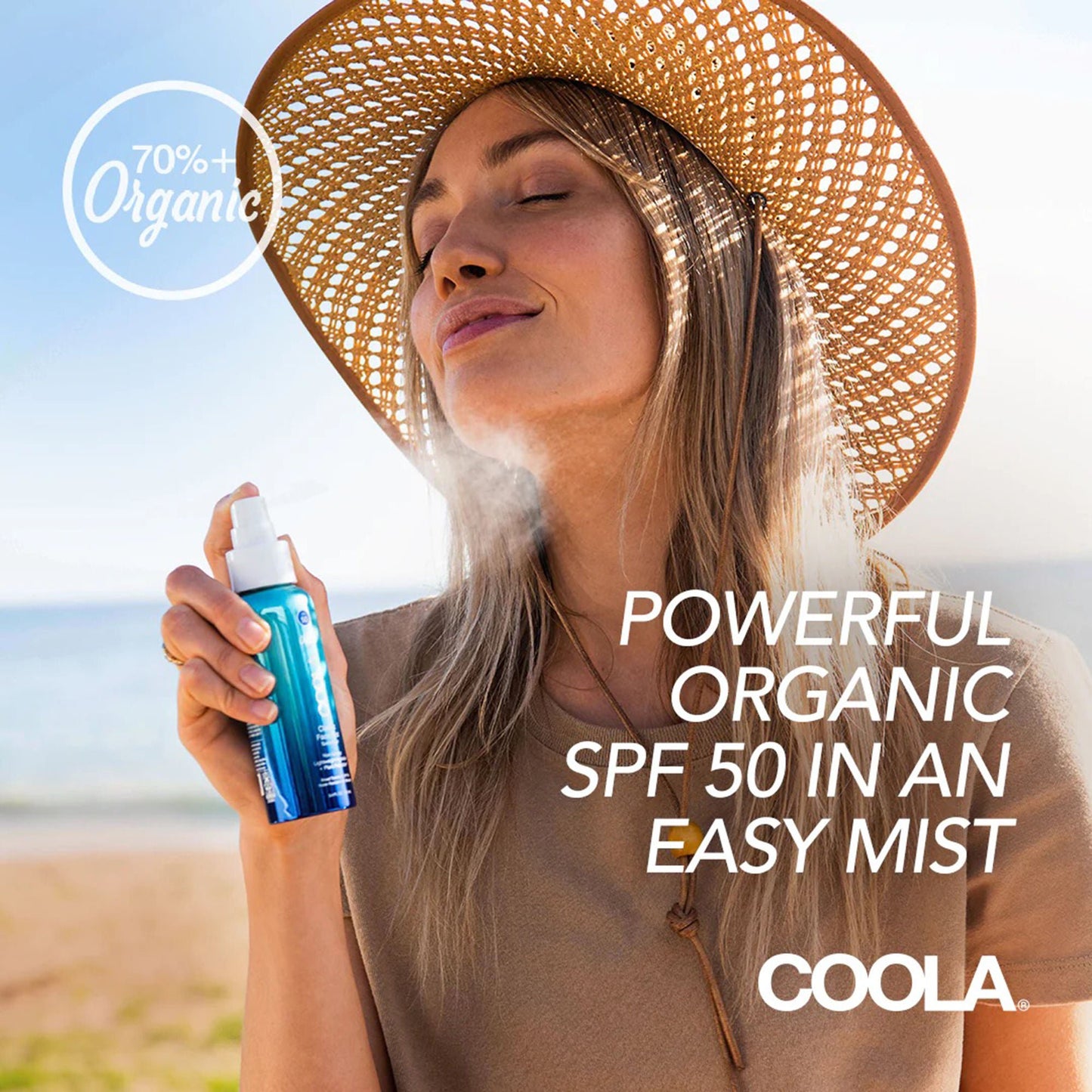Coola® Classic Face Mist Sunscreen with Plant Protection® SPF 50, Can