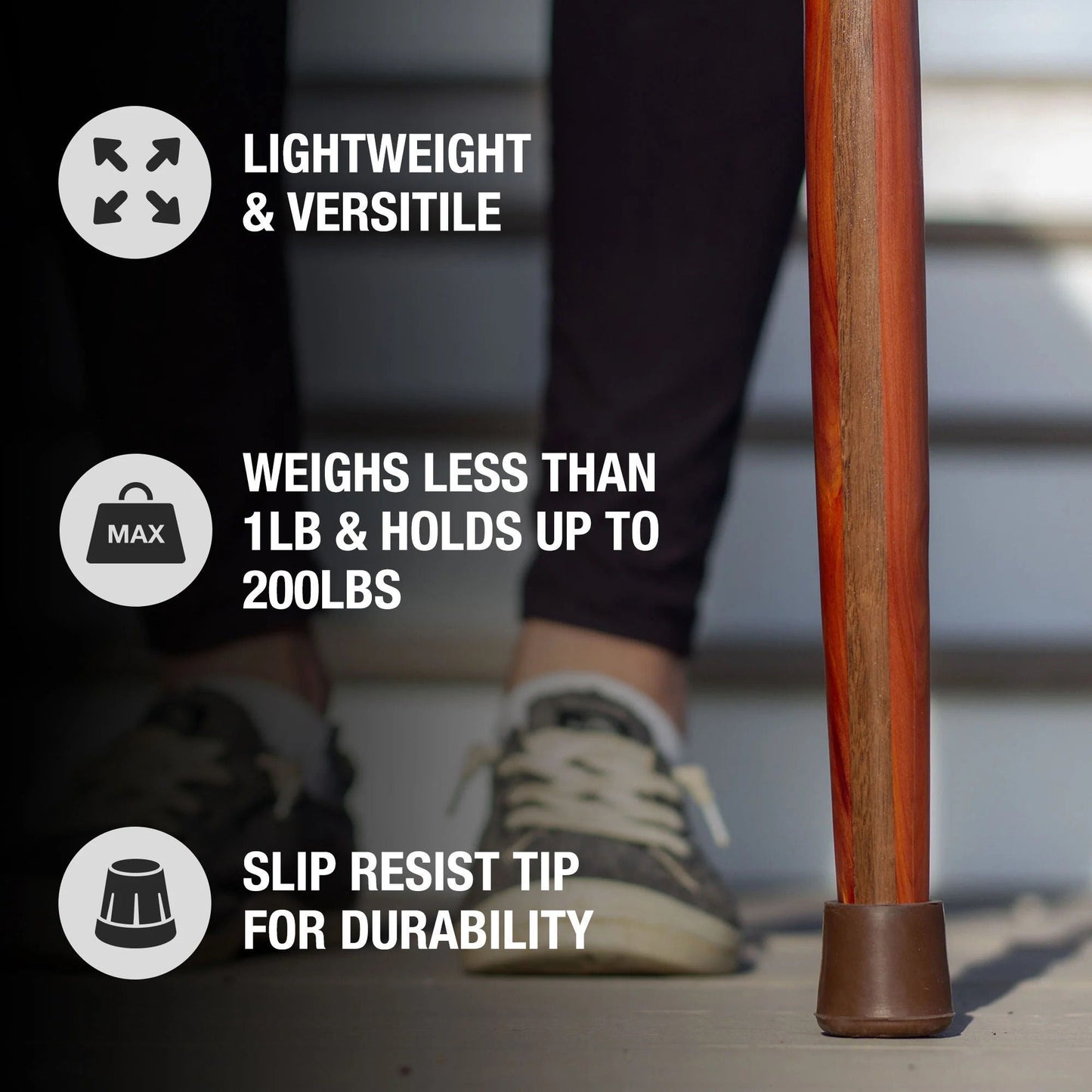 Brazos™ Twisted Cedar Backpacker Handcrafted Walking Stick, 58-Inch