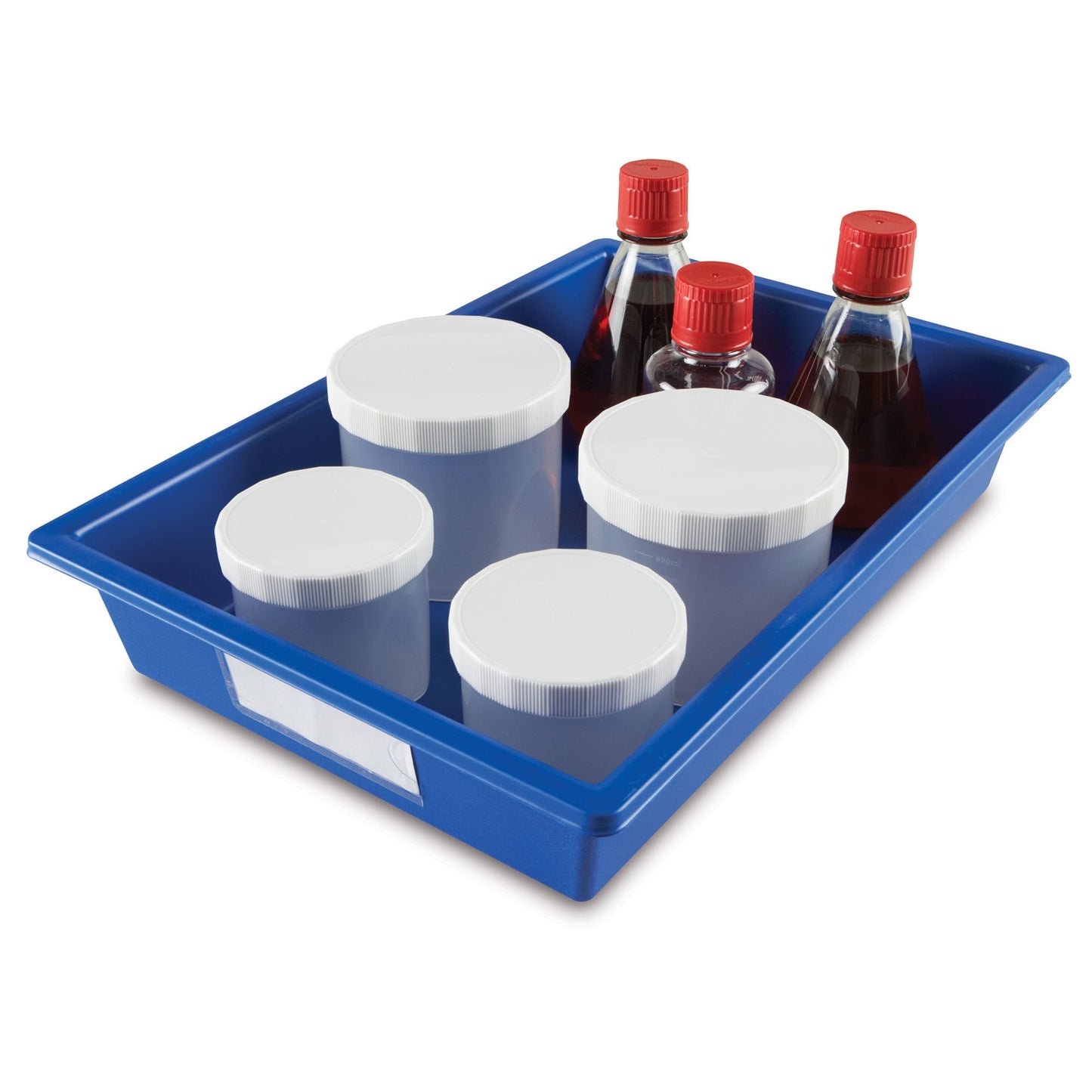 Droplet Specimen Storage Tray Blue / White Polystyrene 24 Specimen Container Capacity