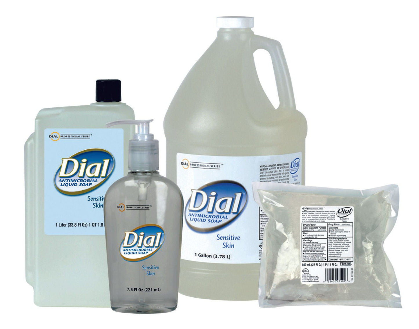 Dial® Sensitive Antimicrobial Soap Refill Bottle