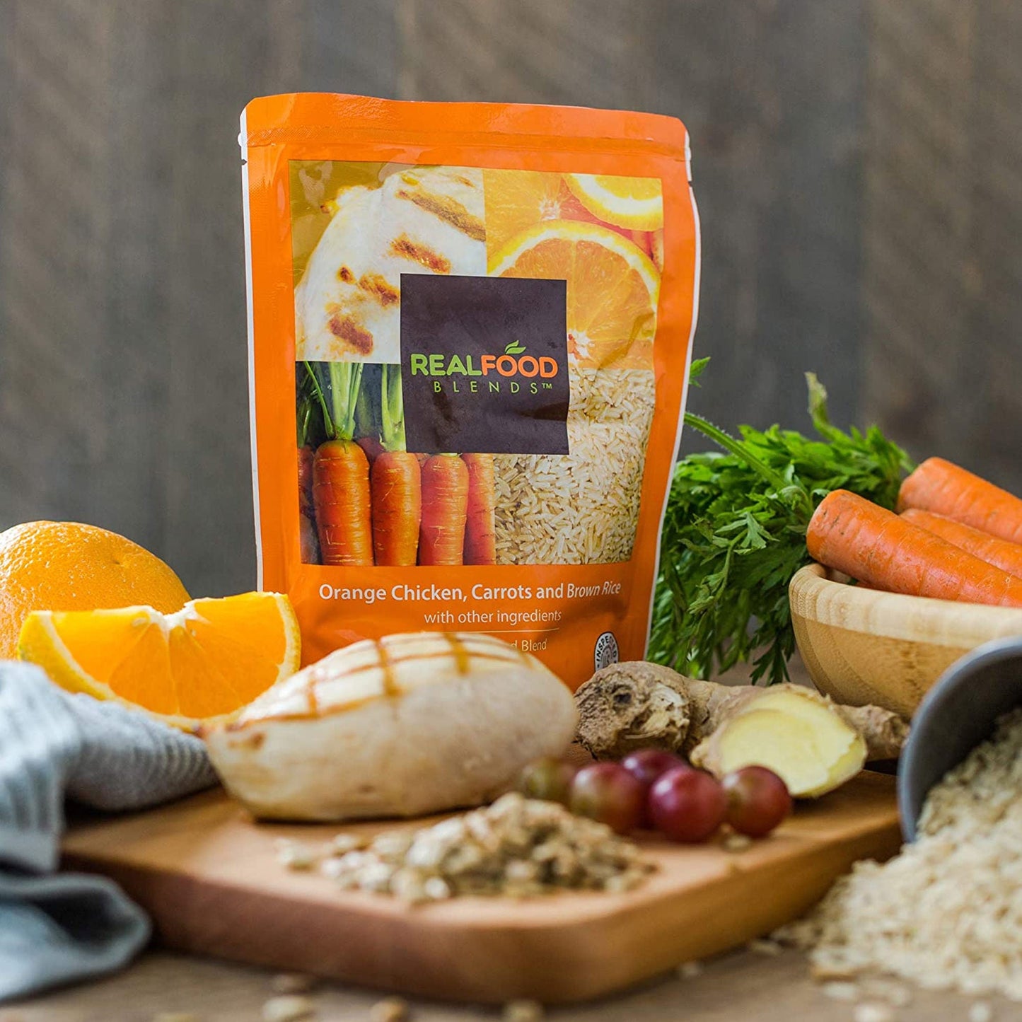 Real Food Blends™ Orange Chicken, Carrots & Brown Rice Puree for Tube Feeding