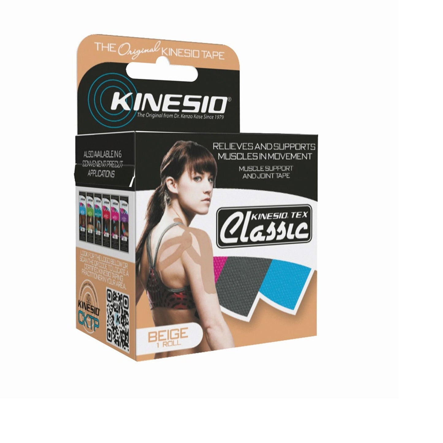 Kinesio® Tex Classic Cotton Kinesiology Tape, Beige