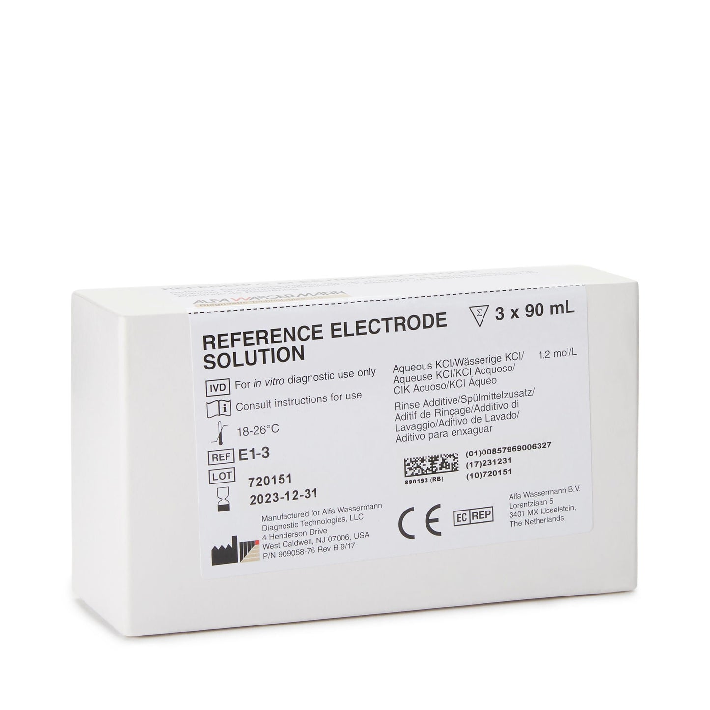 Starlyte™ II Reference Electrode Solution for use with the Starlyte™ Analyzer