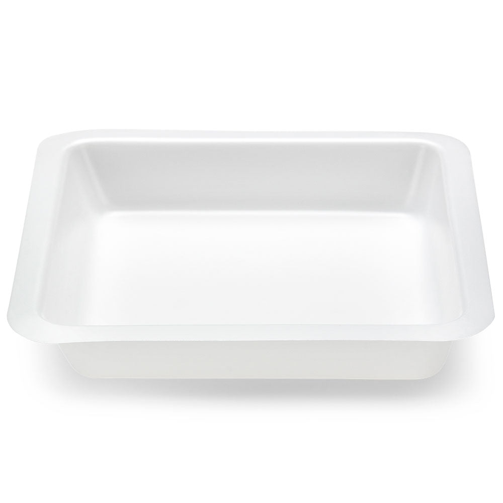 Weighing Boats, Square Antistatic Polystyrene — White, 10/100/250 mL, 500/Case | Globe Scientific