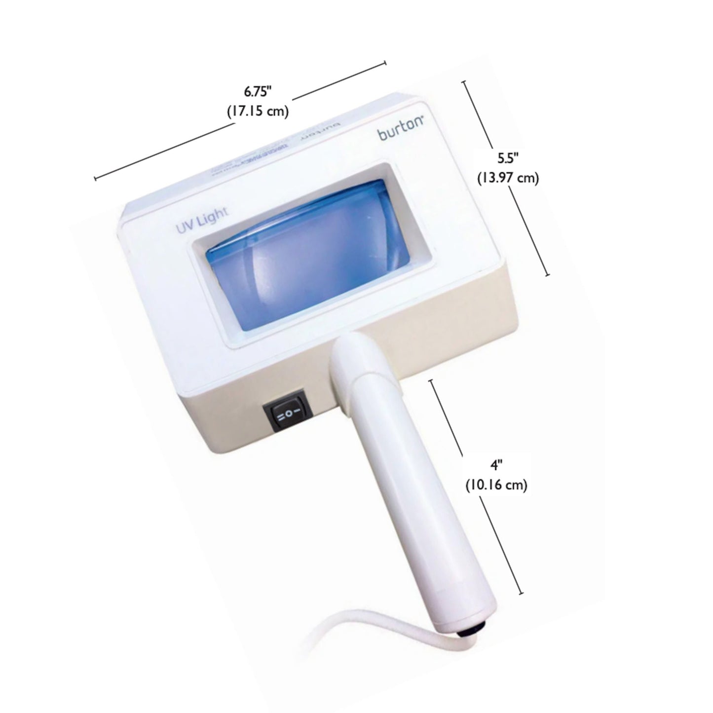 Burton Medical Products Ultraviolet Light with Magnifier, 2 UV Bulbs