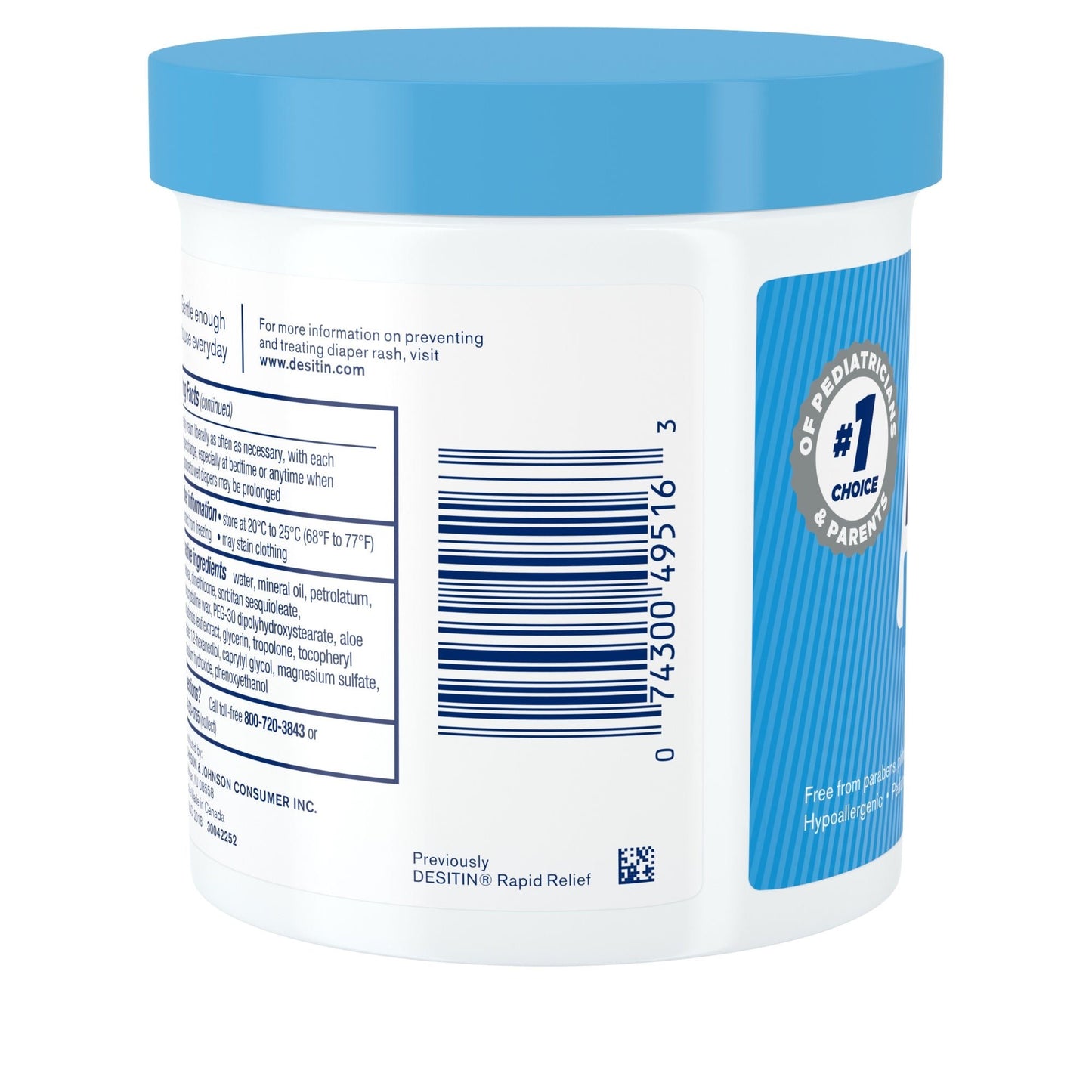 Desitin® Rapid Relief Scented Diaper Rash Treatment Cream, jar