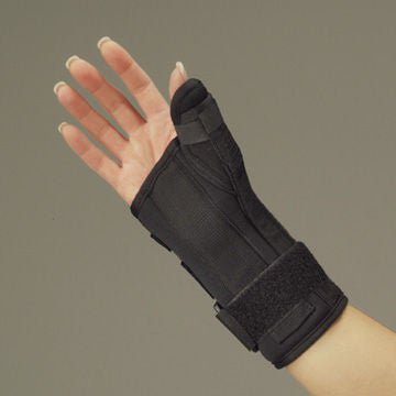 DeRoyal Wrist / Thumb Splint Foam Left Hand Black