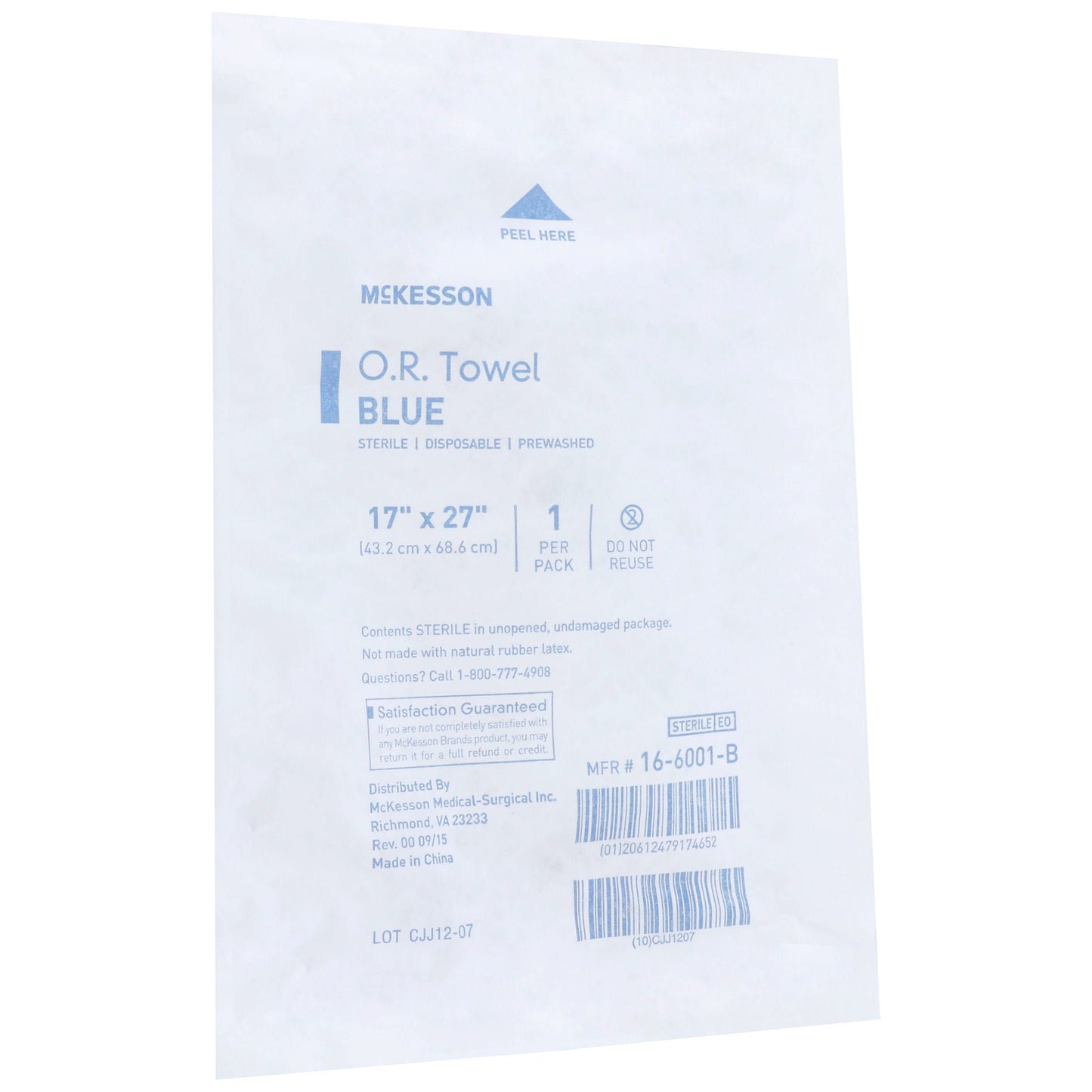 McKesson Sterile Blue O.R. Towel