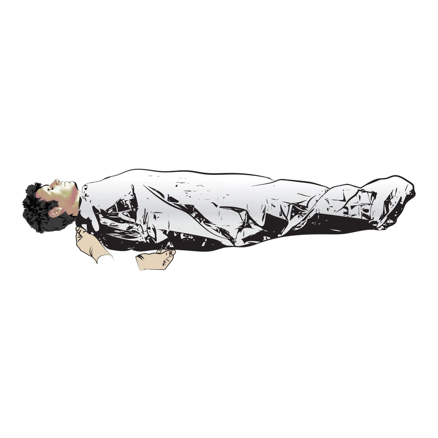 North American Rescue Emergency Blanket Mylar / Polyethylene 1.84 oz. Silver