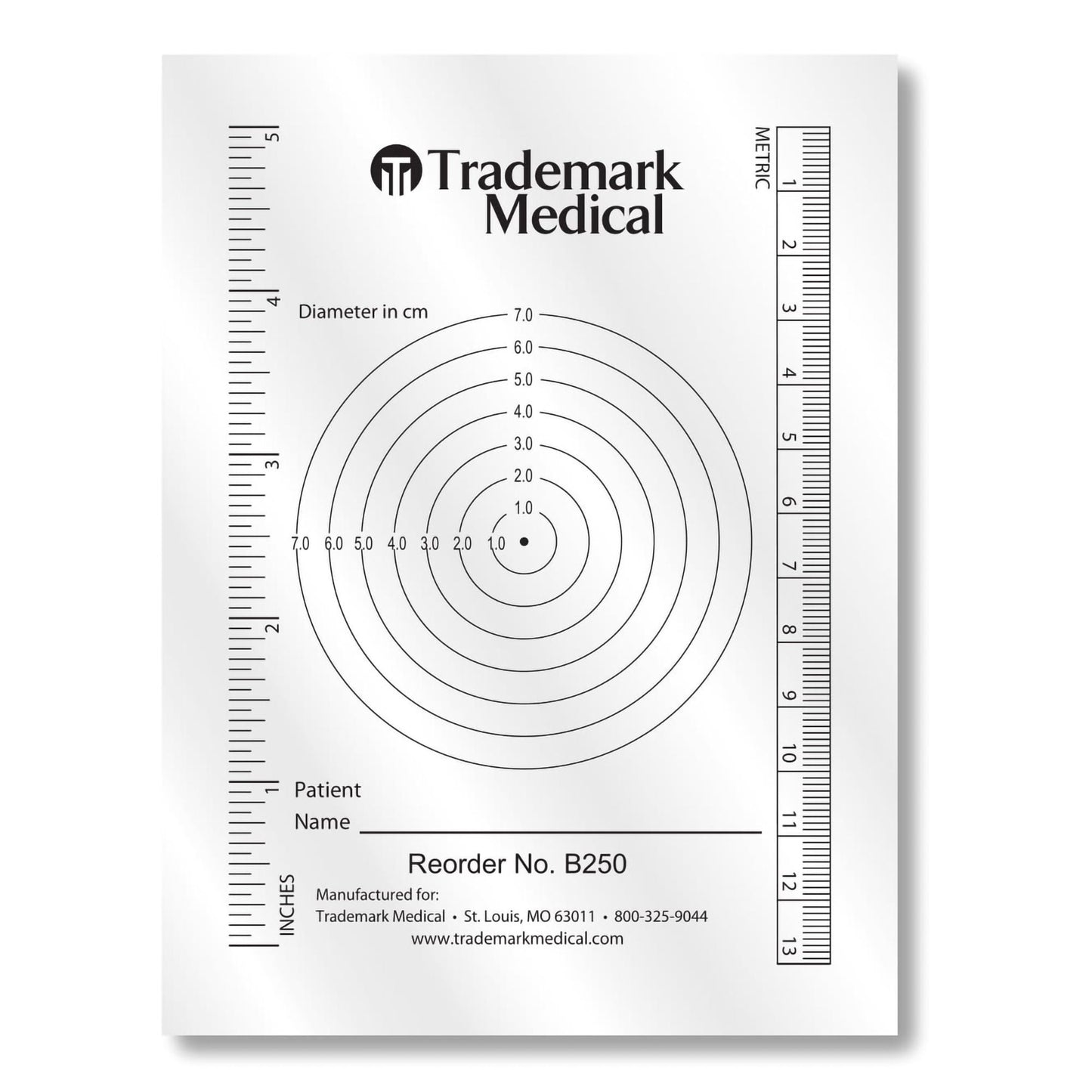 Trademark Medical Wound Measuring Guide