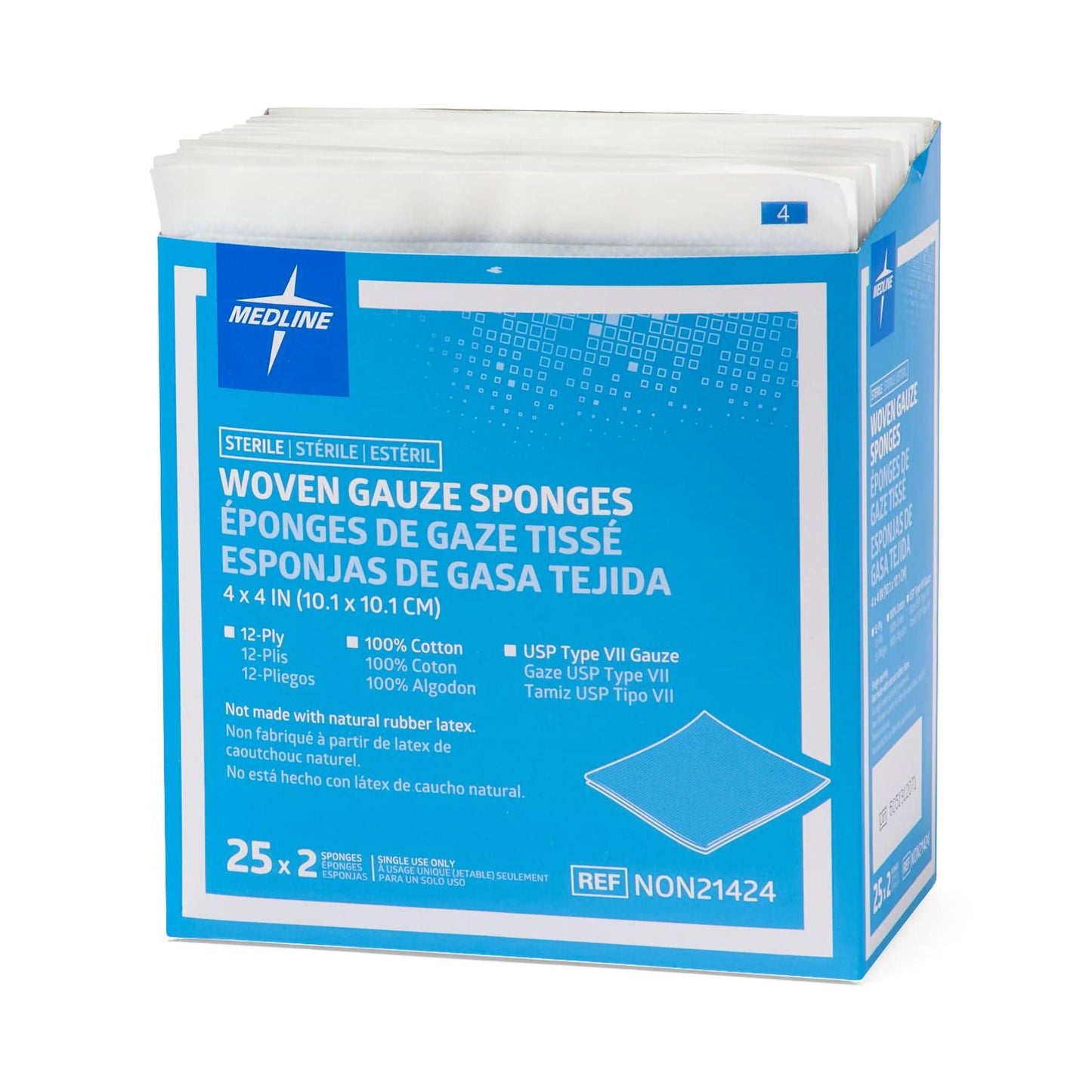 Sterile USP Type VII Gauze Sponge, 12-Ply