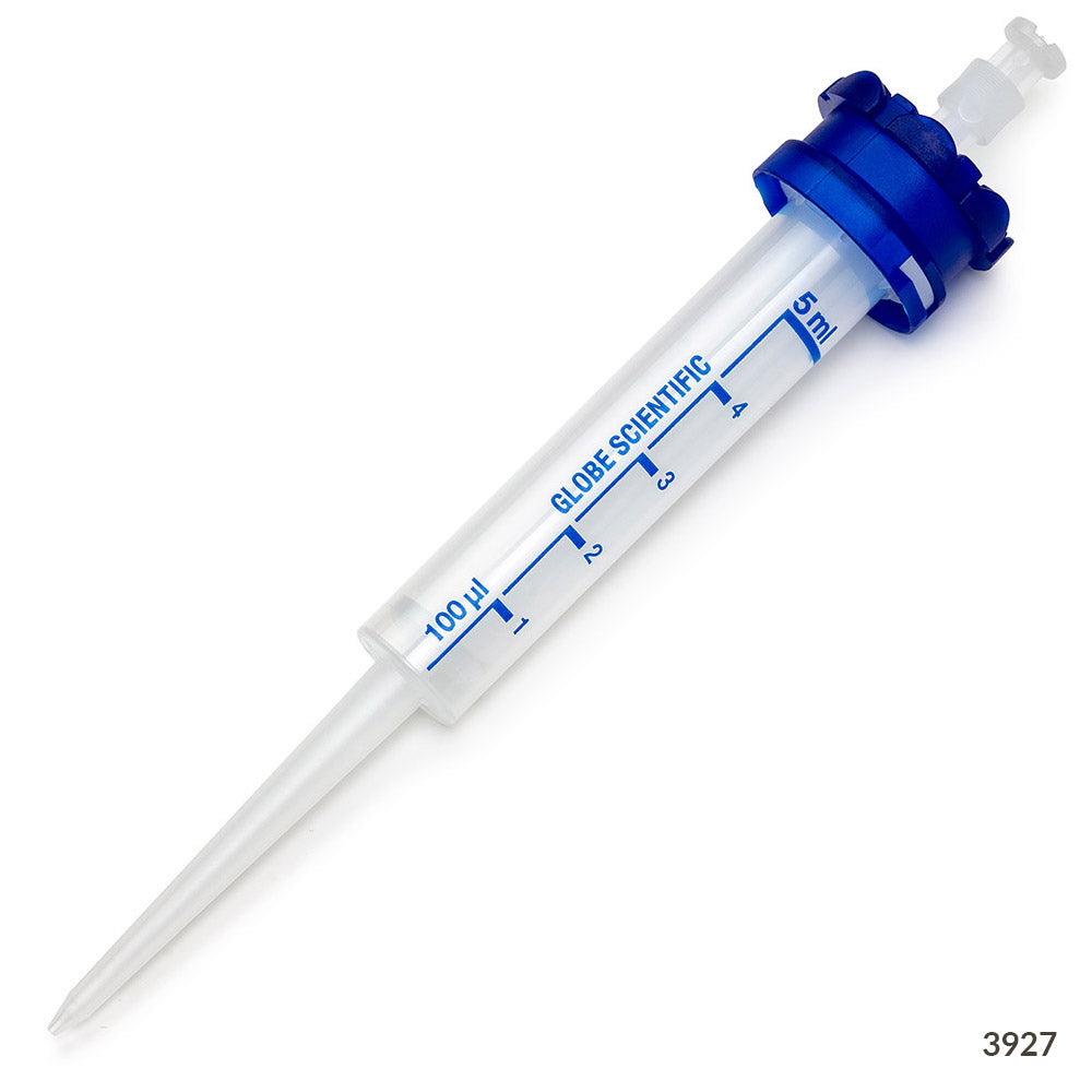 Repeat Pipettor Dispenser Tips, 5 mL, RV-Pette PRO — Sterile & Non-Sterile, 100/Case | Globe Scientific