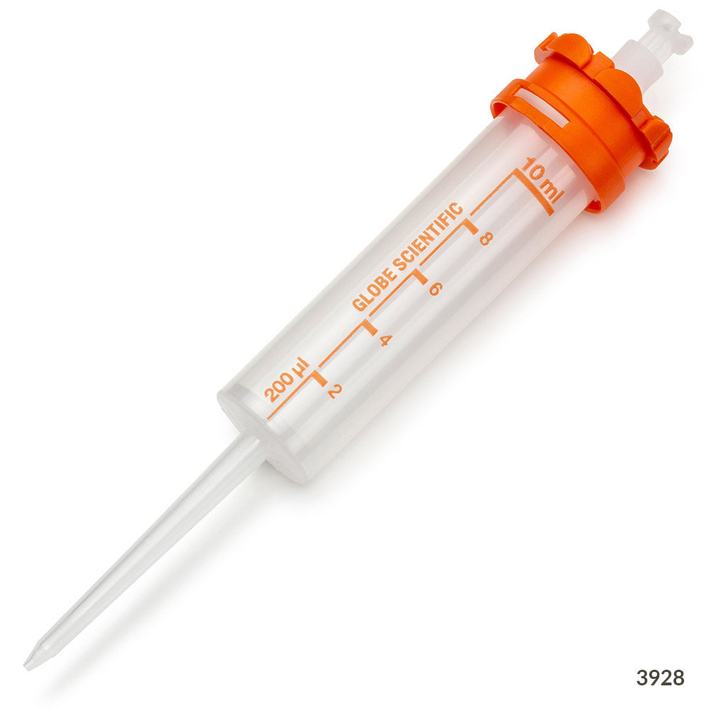 Repeat Pipettor Dispenser Tips, 10 mL — Sterile & Non-Sterile, 100/Case | Globe Scientific