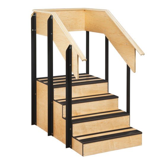 One-Sided Staircase Platform, 6 X 10 X 36 Inch Step