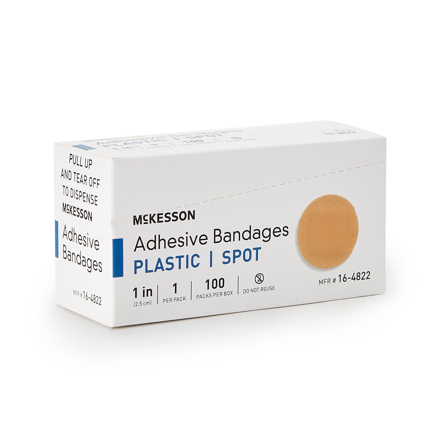 McKesson Round Tan Adhesive Spot Bandage