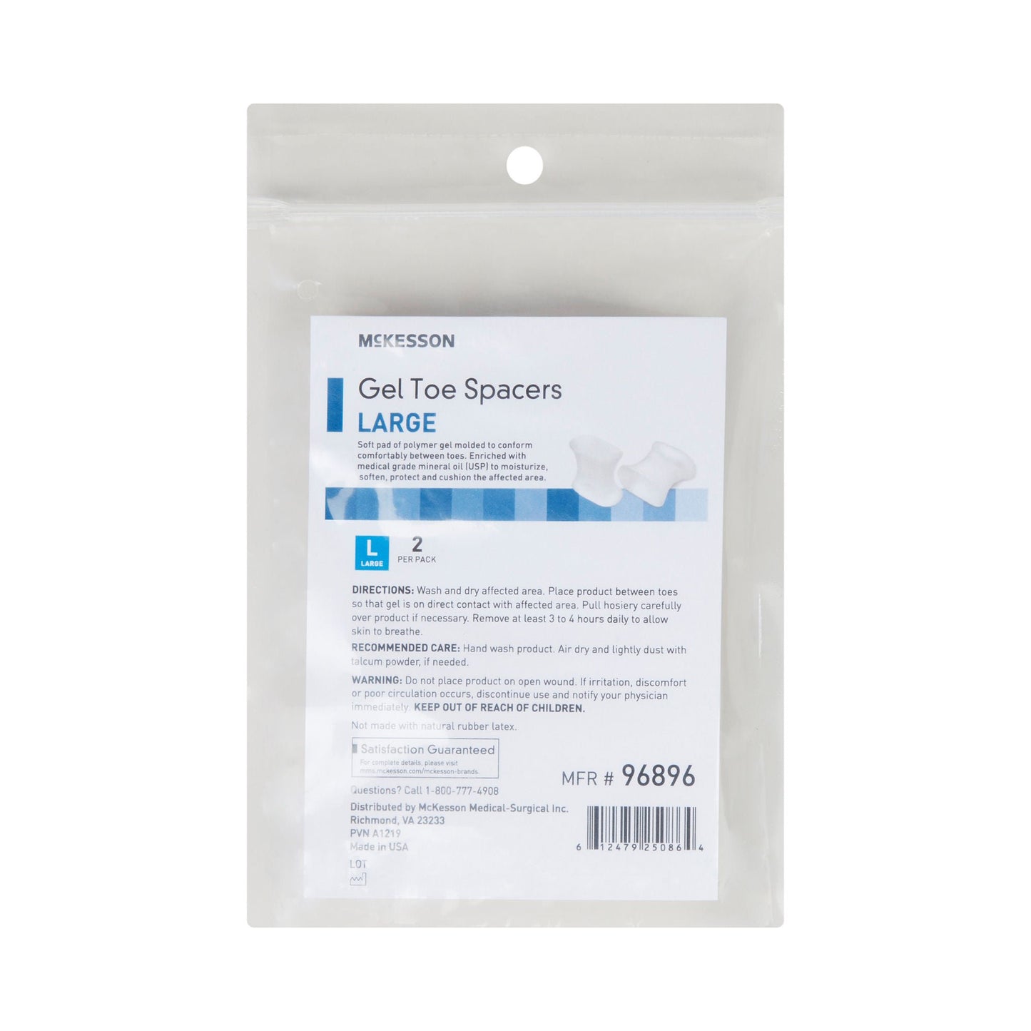 McKesson Gel Toe Spacers