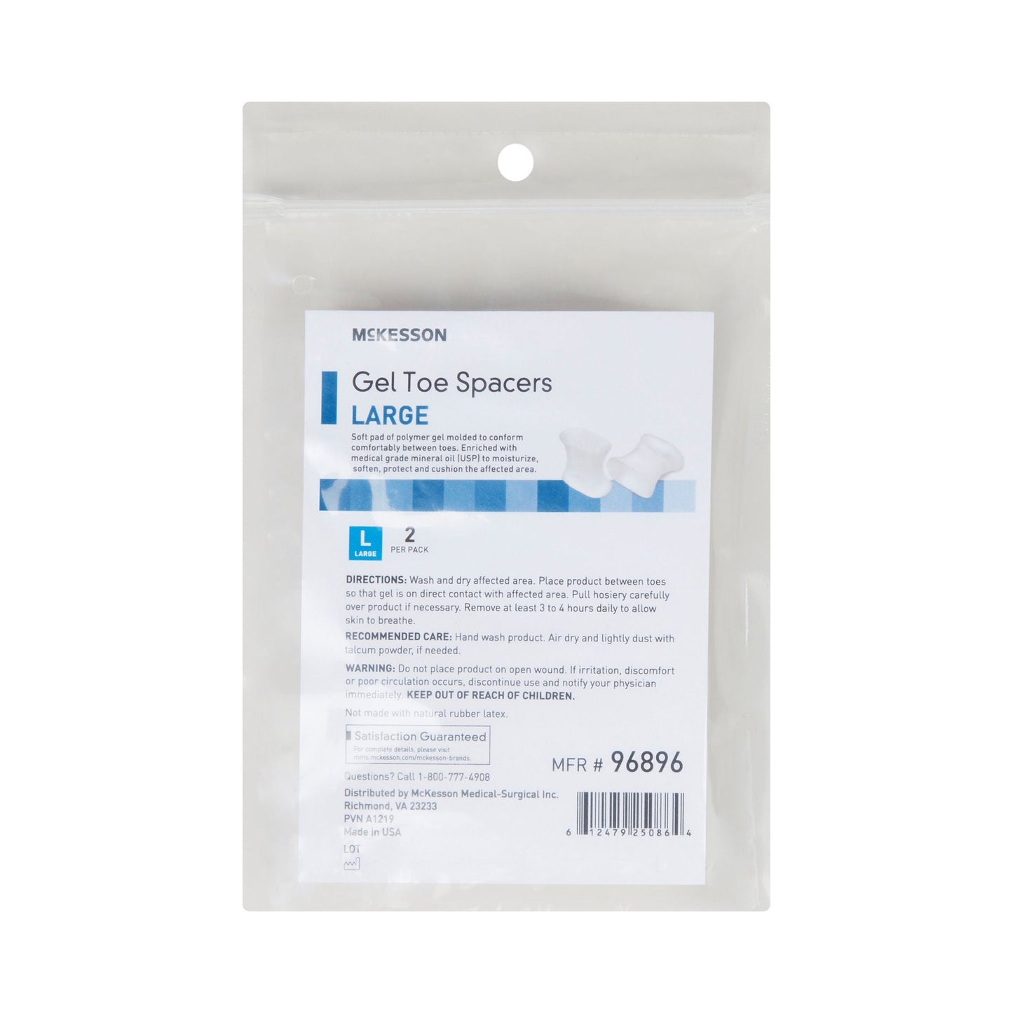 McKesson Gel Toe Spacers