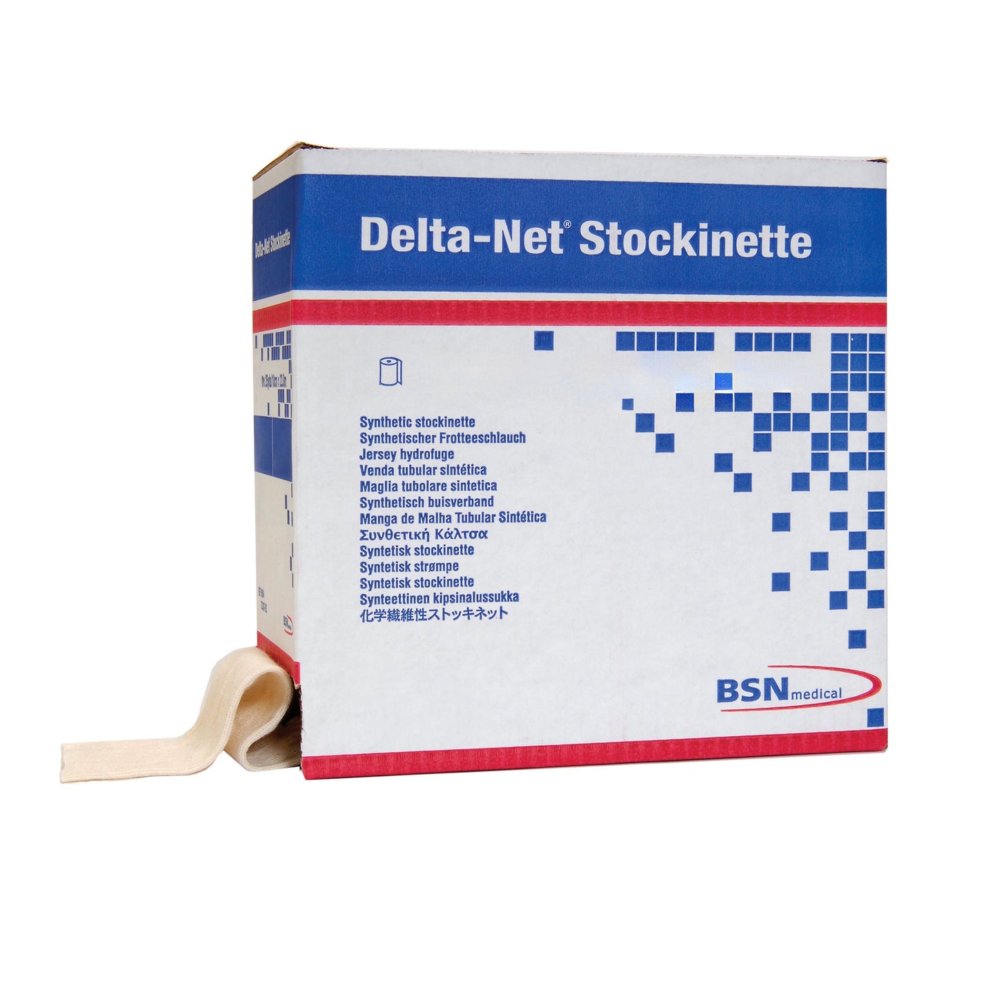 Delta-Net® Stockinette, Tubular Cast Padding, White